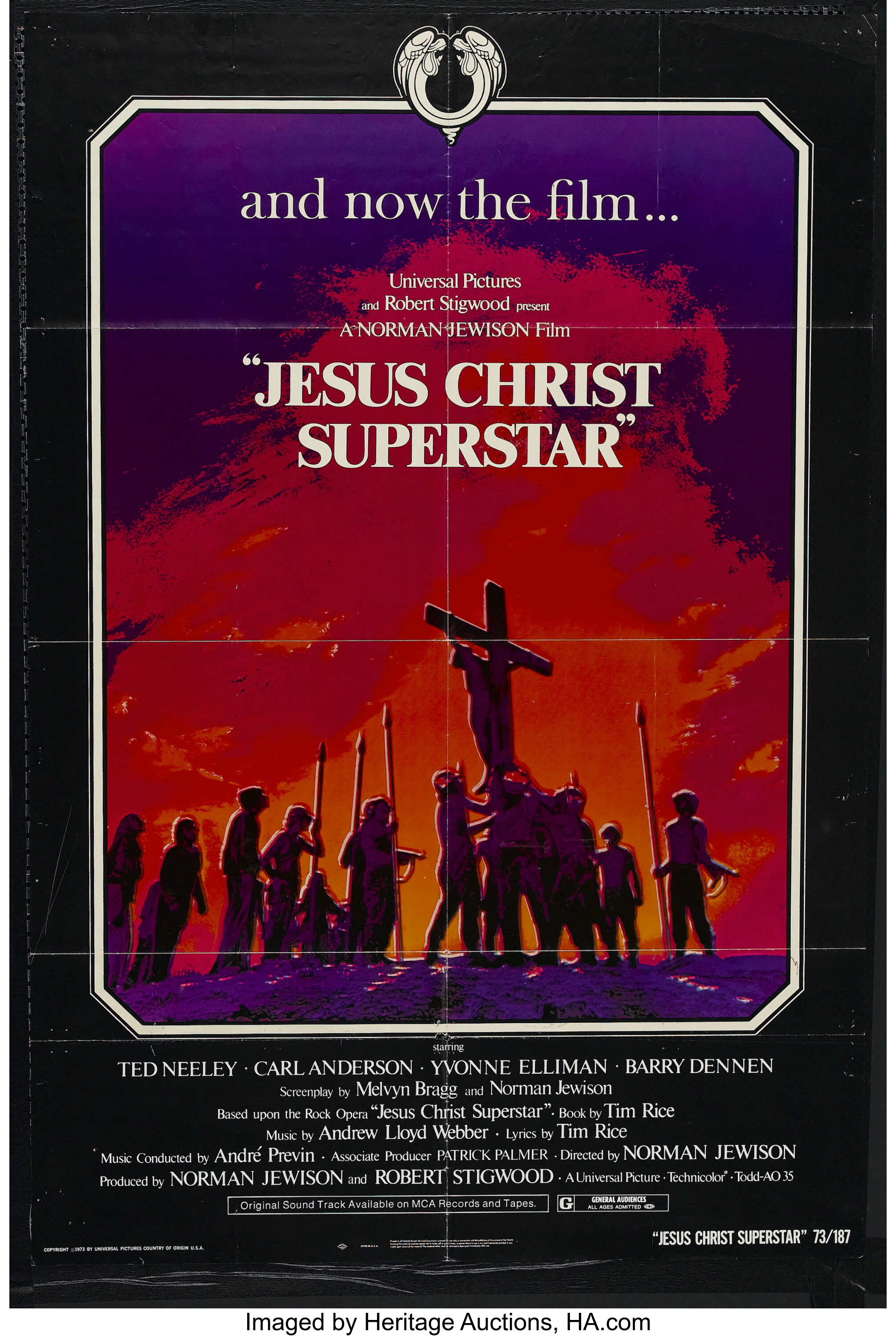 Jesus Christ Superstar Universal 1973 One Sheet 27 X 41 Lot 25116 Heritage Auctions