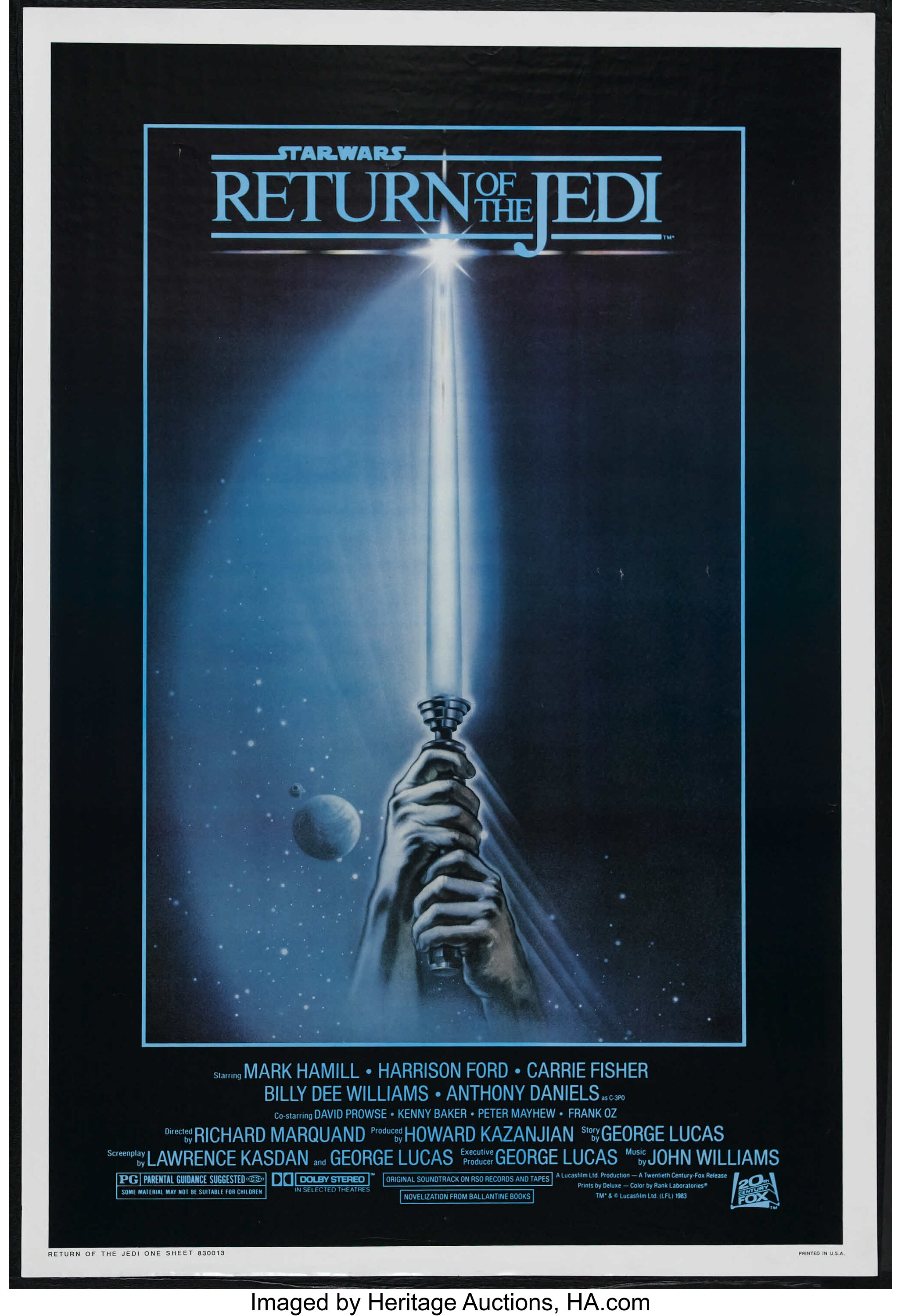 Return of the Jedi (20th Century Fox, 1983). One Sheet (27