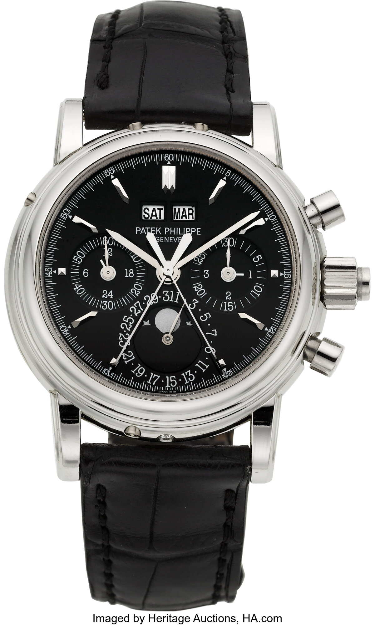 Patek 5004 white gold on sale baton