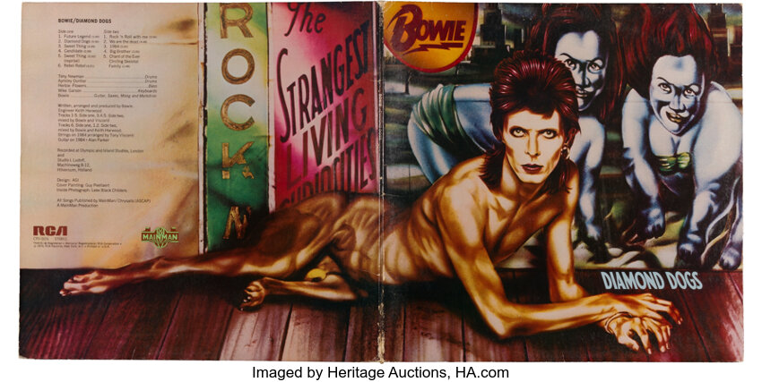 David Bowie Diamond Dogs Rare Censored Cover Version (RCA