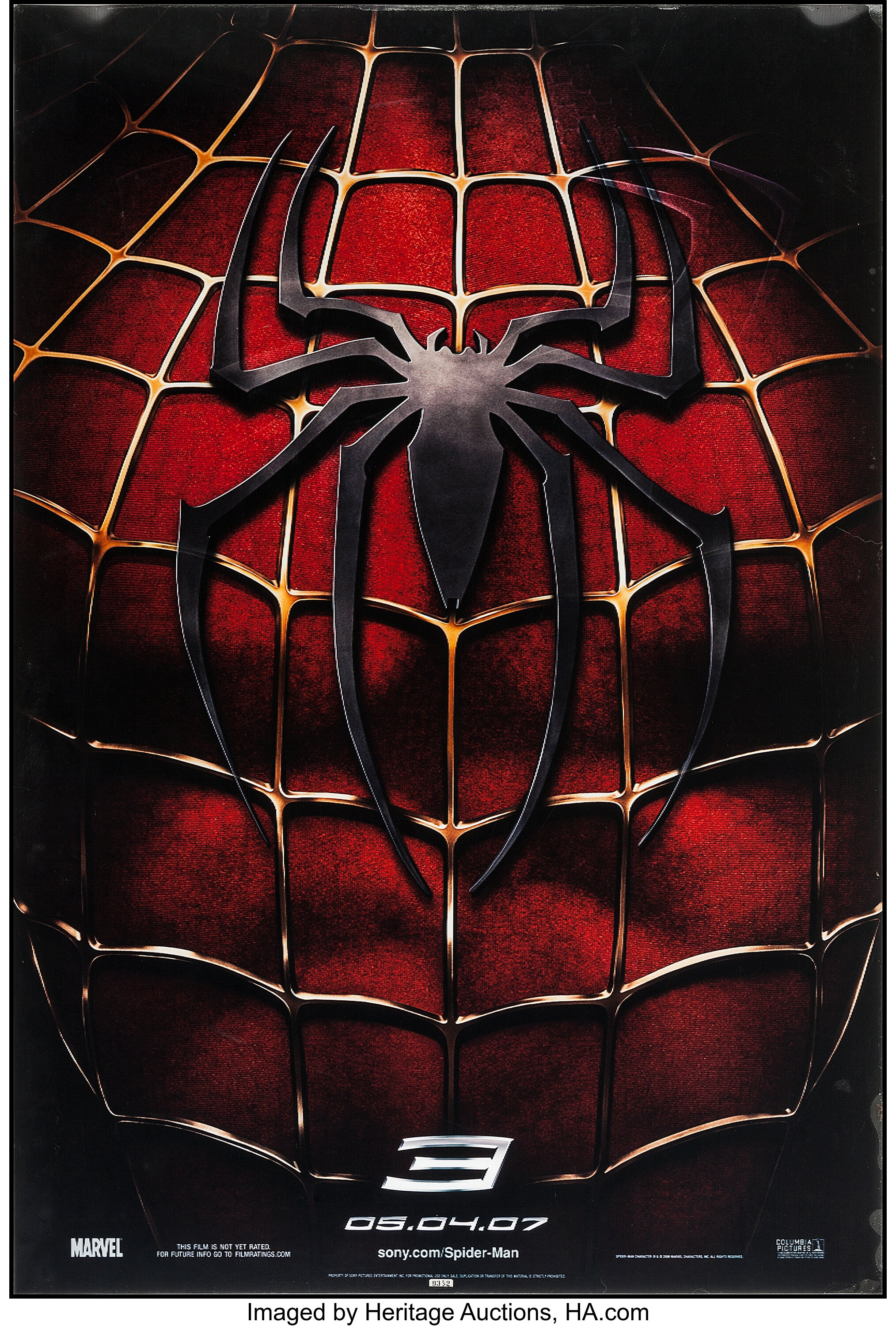 Spider-Man 3 (Columbia, 2007). Lenticular One Sheet (27