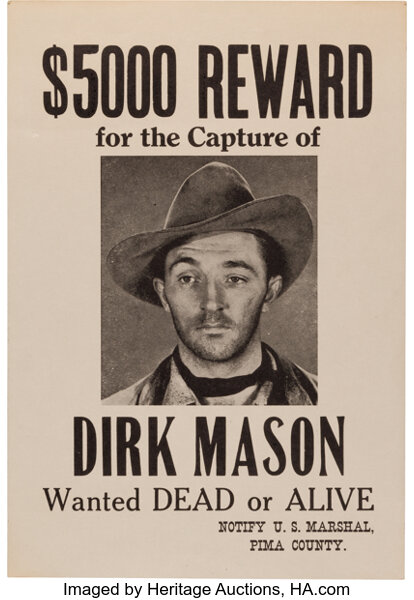 Wanted dead or alive Photo Prop