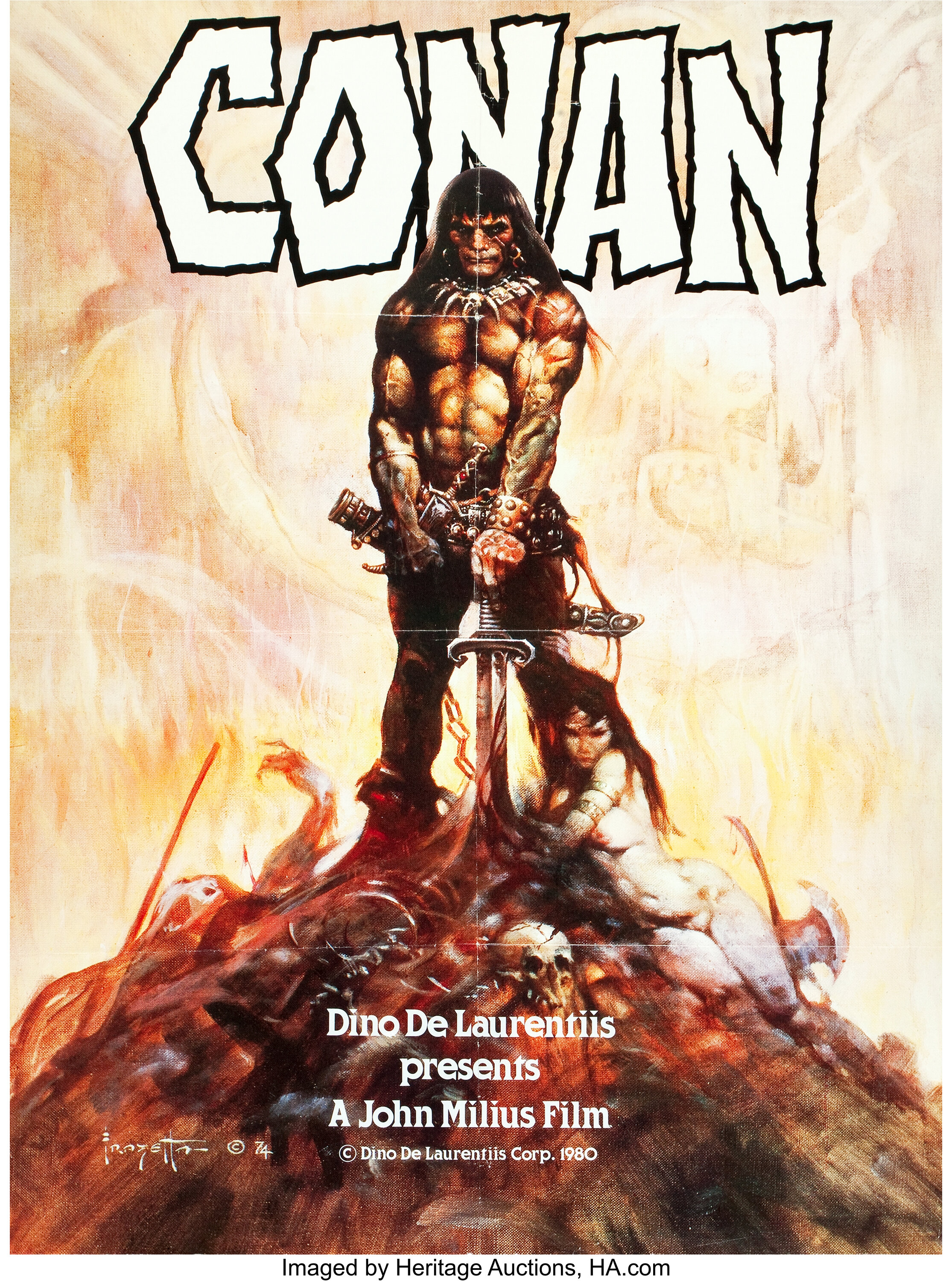 Conan the Barbarian (Universal, 1982). Poster (30" X 40") Advance