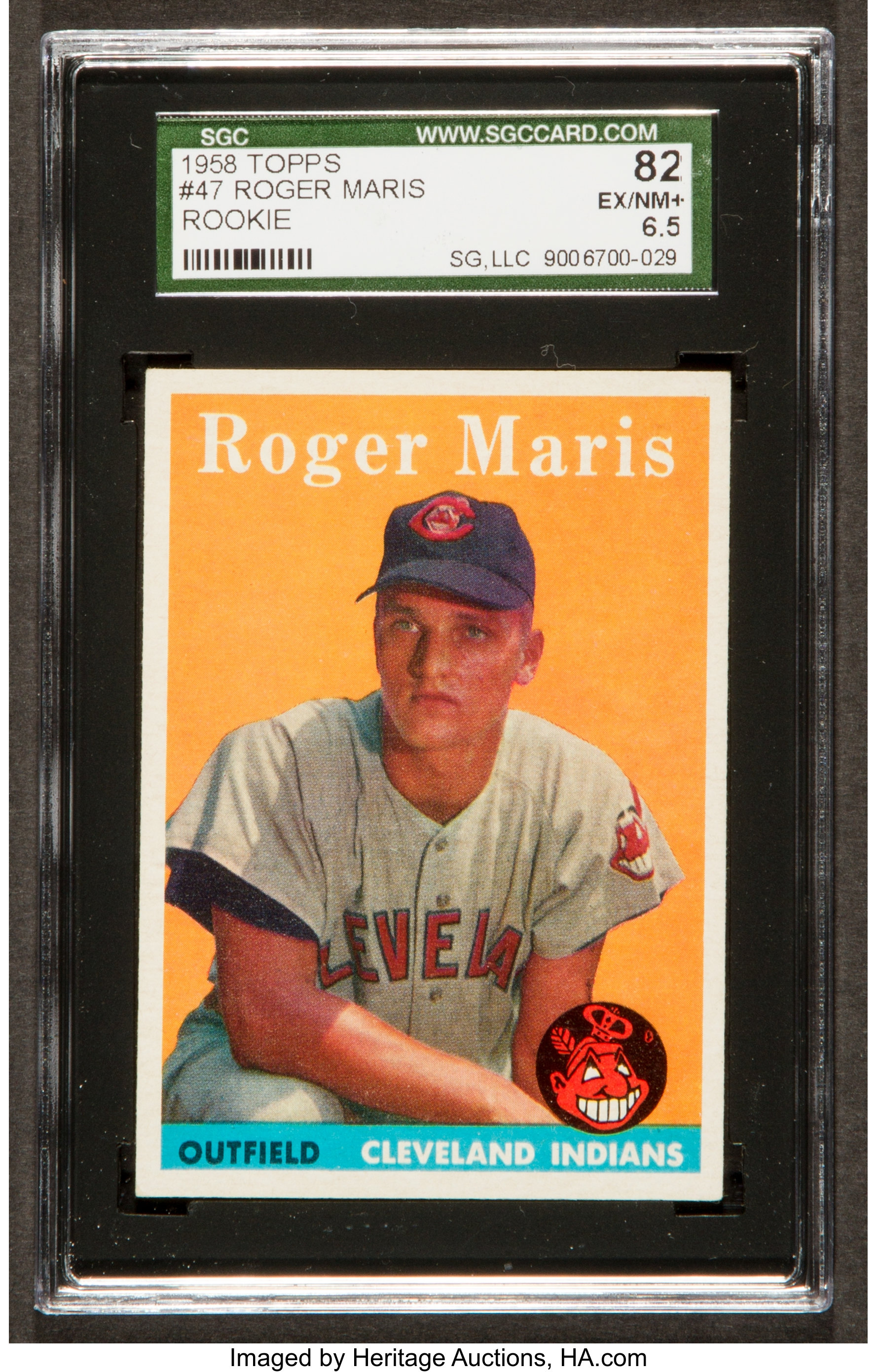 Lot - Roger Maris, 1958 Topps Baseball Card, Card Number 47, PSA Grade 3.