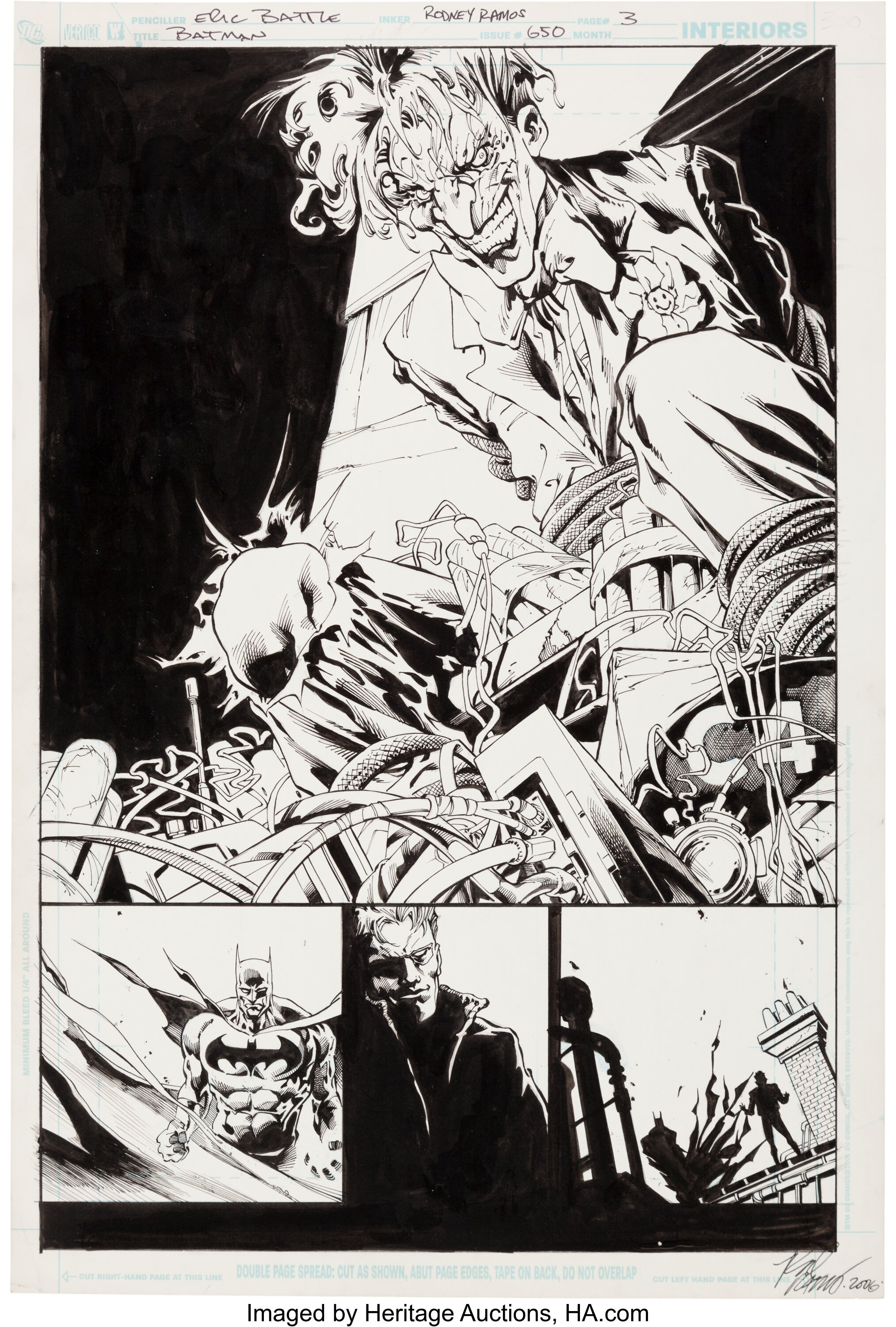 Eric Battle and Rodney Ramos Batman #650 page 3 Original Art (DC, | Lot  #10529 | Heritage Auctions