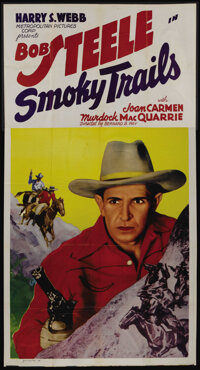 Smoky Trails (Metropolitan, 1939). Three Sheet (41" X 79"). Western