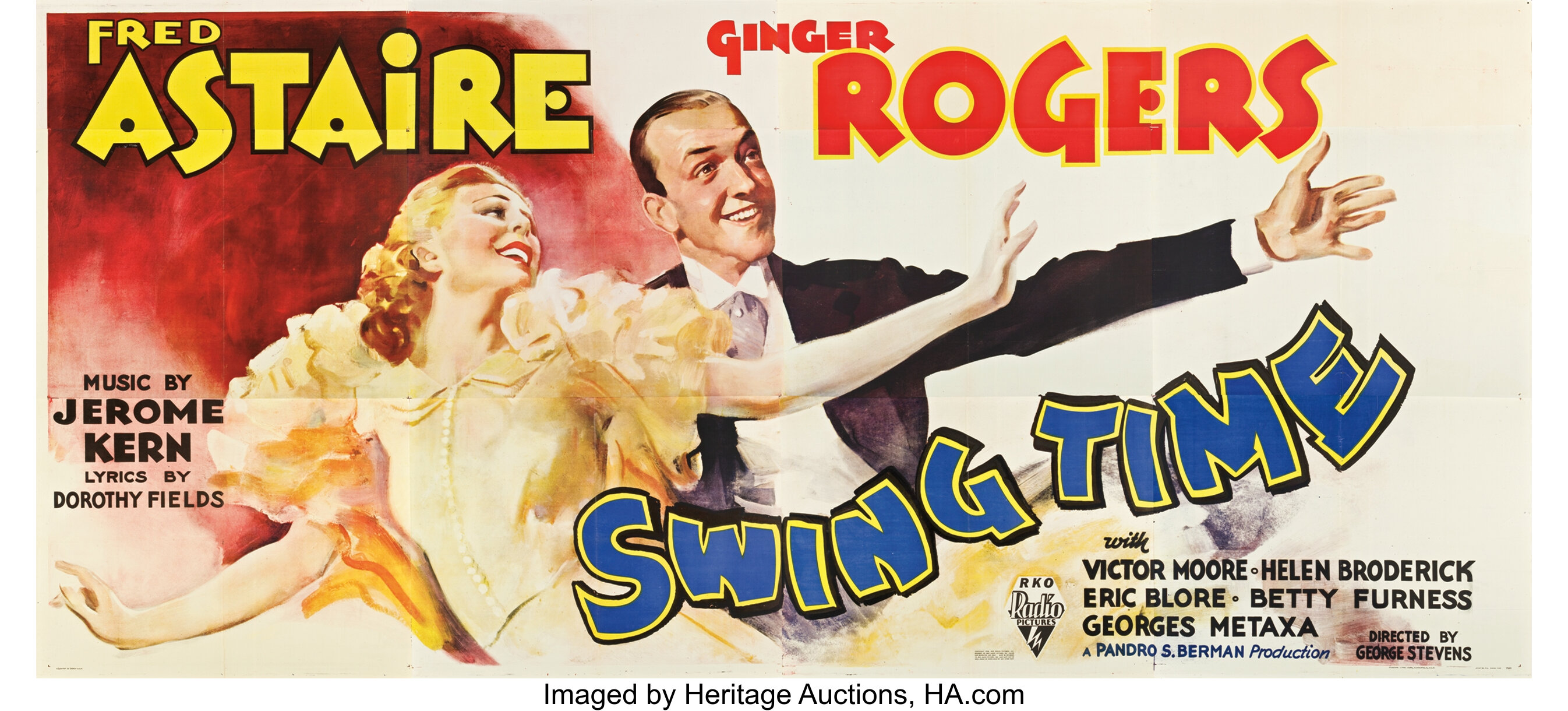 Swing Time (RKO, 1936). 24 Sheet (104" 232").. ... Movie Posters | #83060 | Auctions