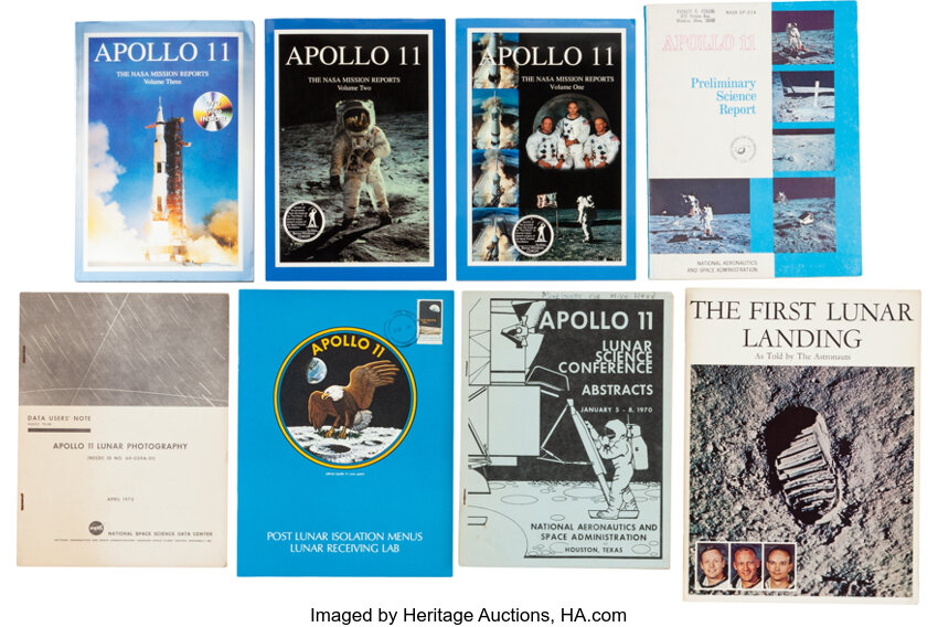 Apollo Program: Nine NASA Publications on Apollo 11.... (Total: 9