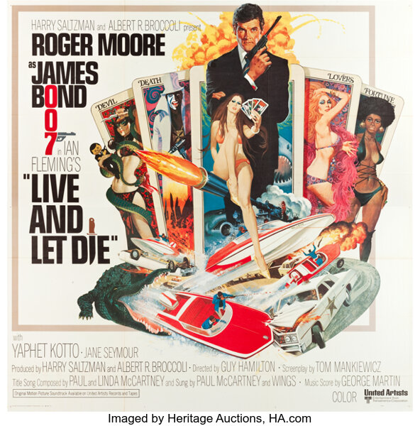 Live And Let Die United Artists 1973 Six Sheet 77 X 78 Lot Heritage Auctions