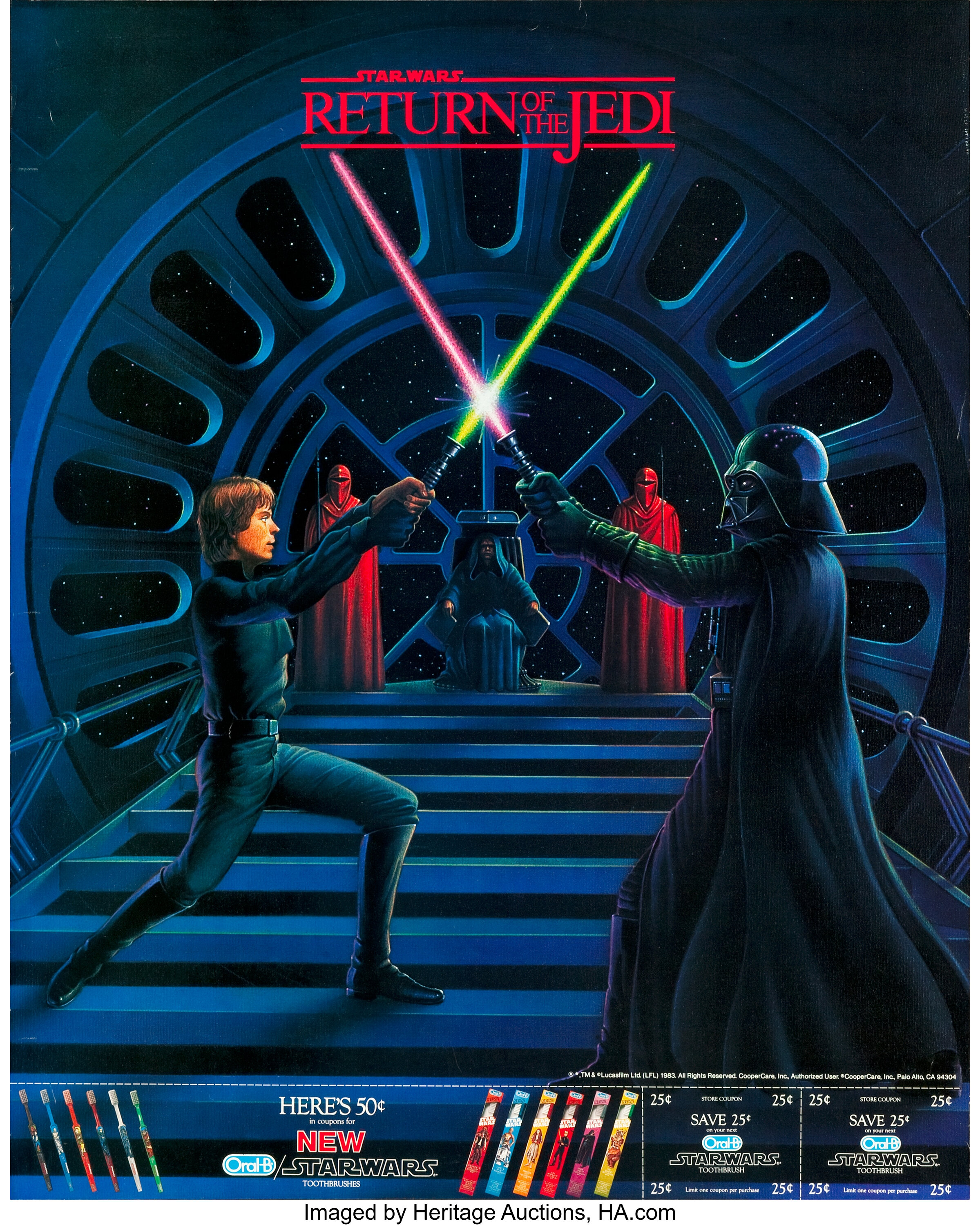 eMoviePoster.com: 5f0032 RETURN OF THE JEDI presskit w/ 4 stills 1983 Star  Wars Episode VI, includes 3 supplements!