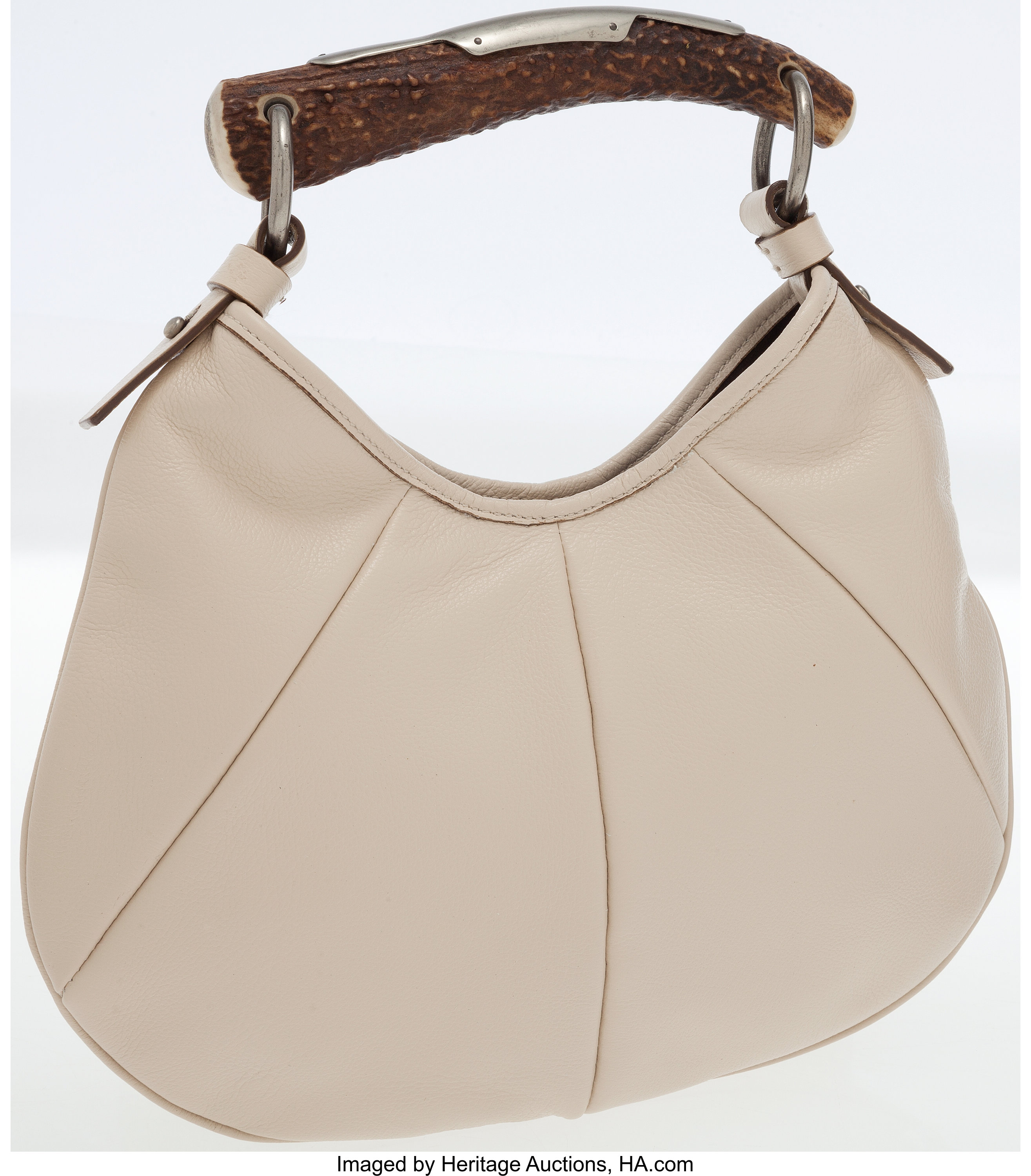 Yves Saint Laurent Beige Leather Small Mombasa Bag by Tom Ford. , Lot  #79033