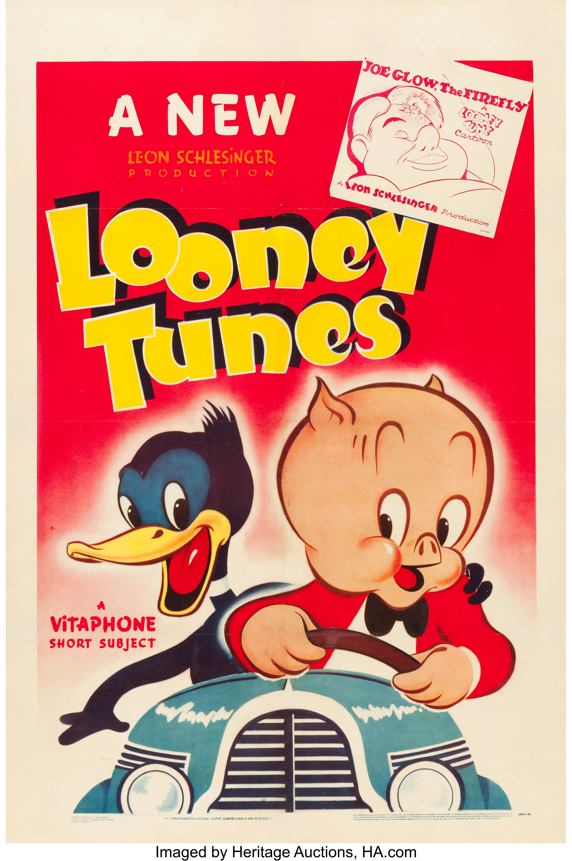 Looney Tune Cartoon Stock Poster (Warner Brothers, 1940). One Sheet | Lot  #83333 | Heritage Auctions