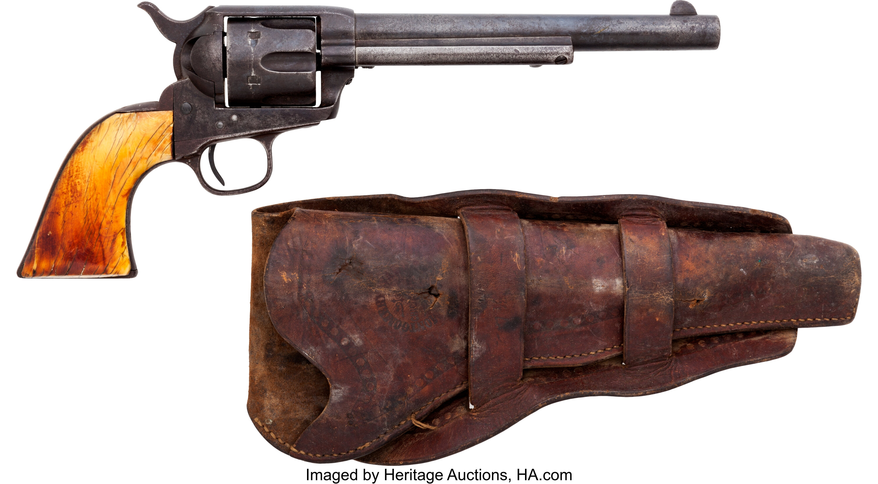 Sold at Auction: Single Action Army Revolver Gun Belt of Texas