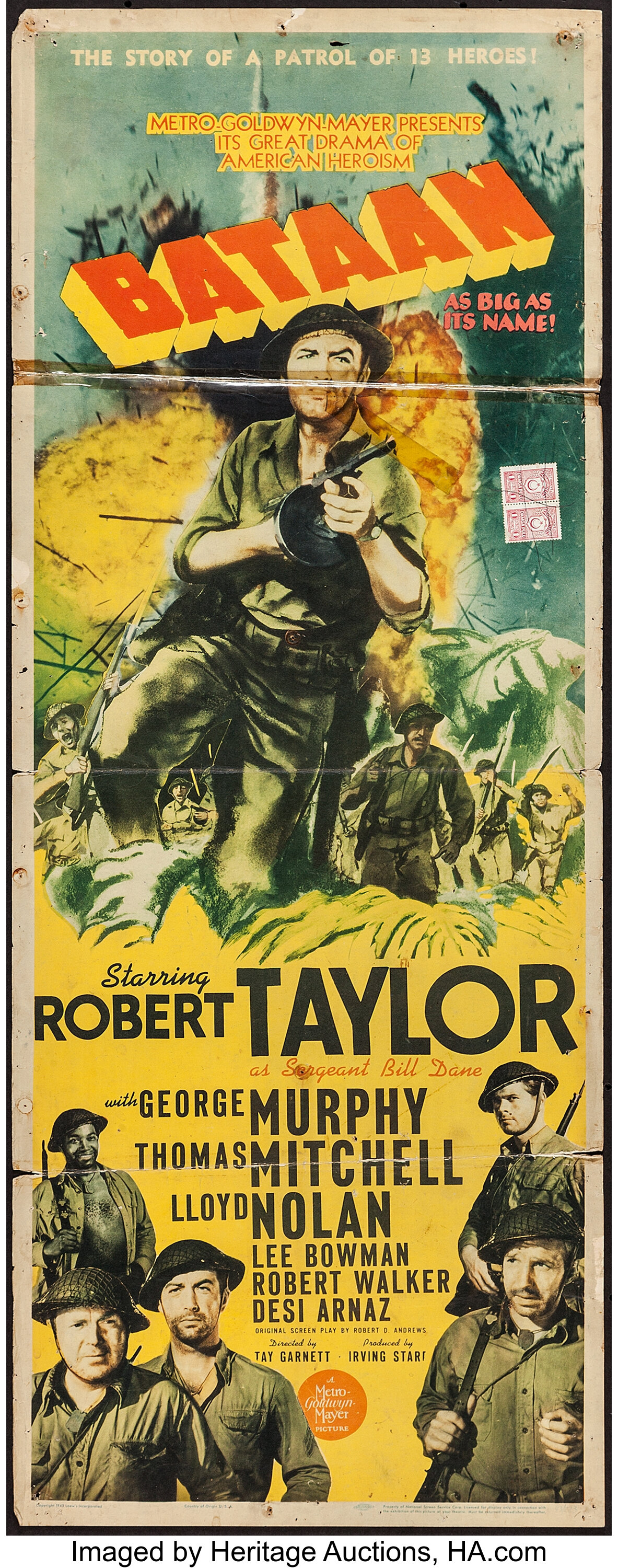 Bataan (MGM, 1943). Insert (14