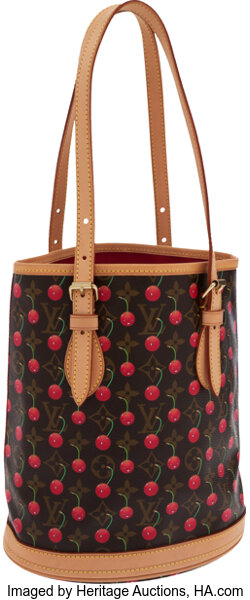 Louis Vuitton, Bags, Louis Vuitton Tekashi Murakami Monogram Cerises  Bucket Bag