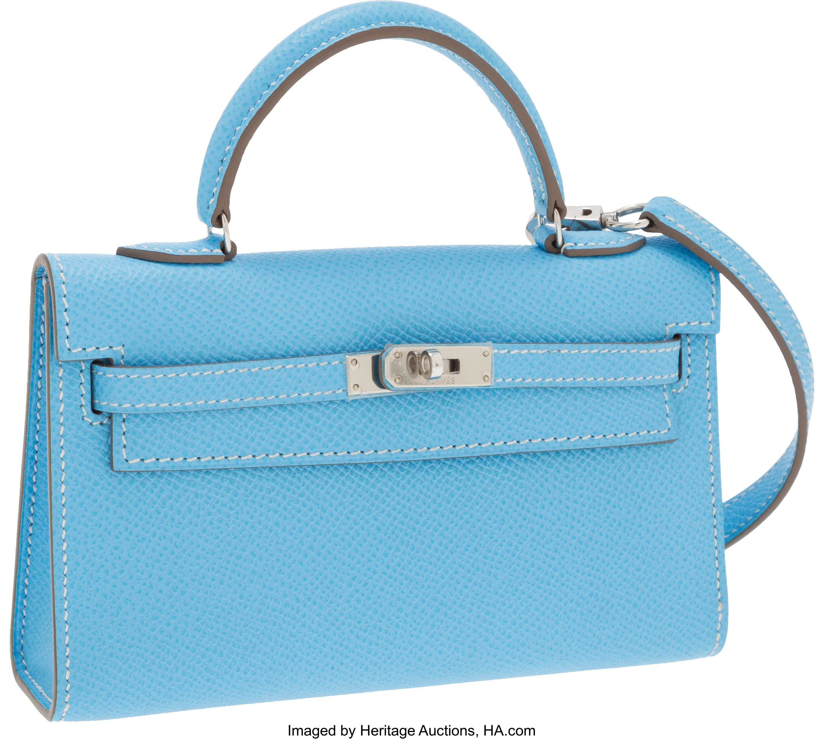 Hermes Tiny Kelly Blue Celeste - Epsom Leather