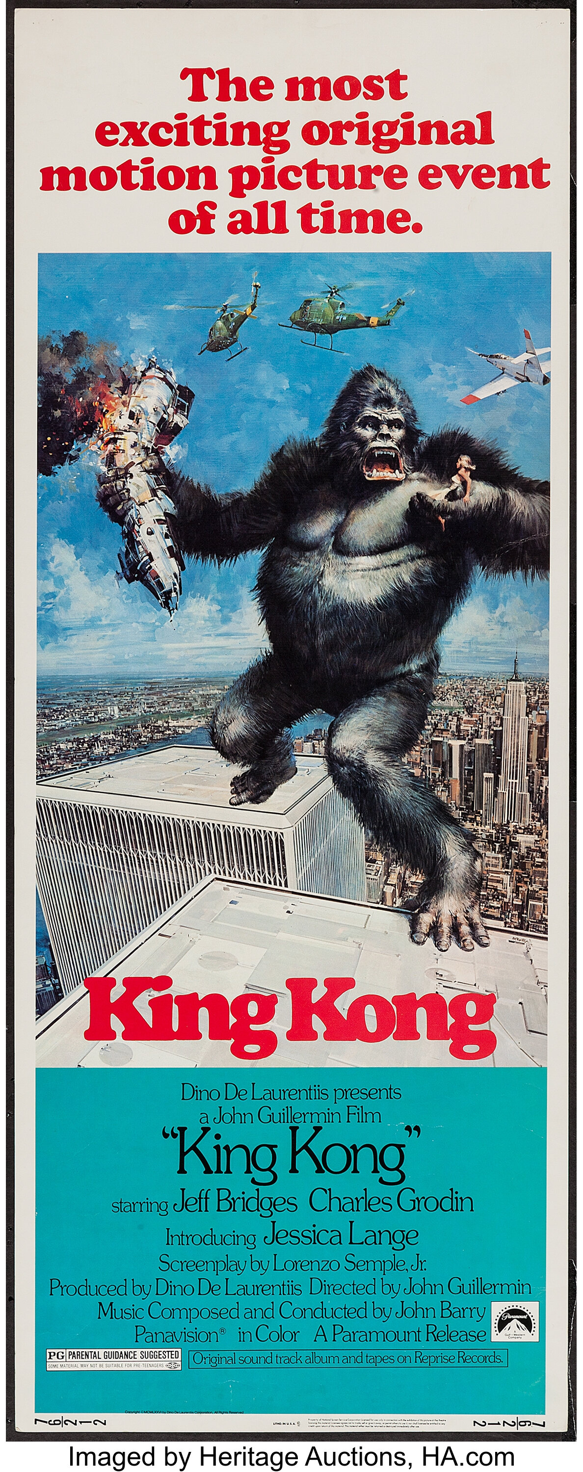 King Kong (Paramount, 1976). Insert (14