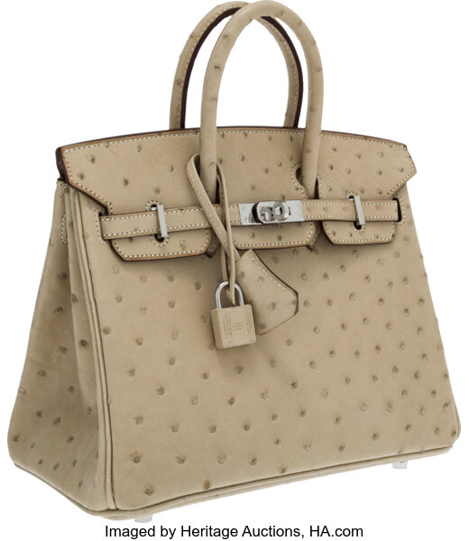 Hermès Birkin 35 Ostrich Parchemin Beige Exotic leather ref.22292