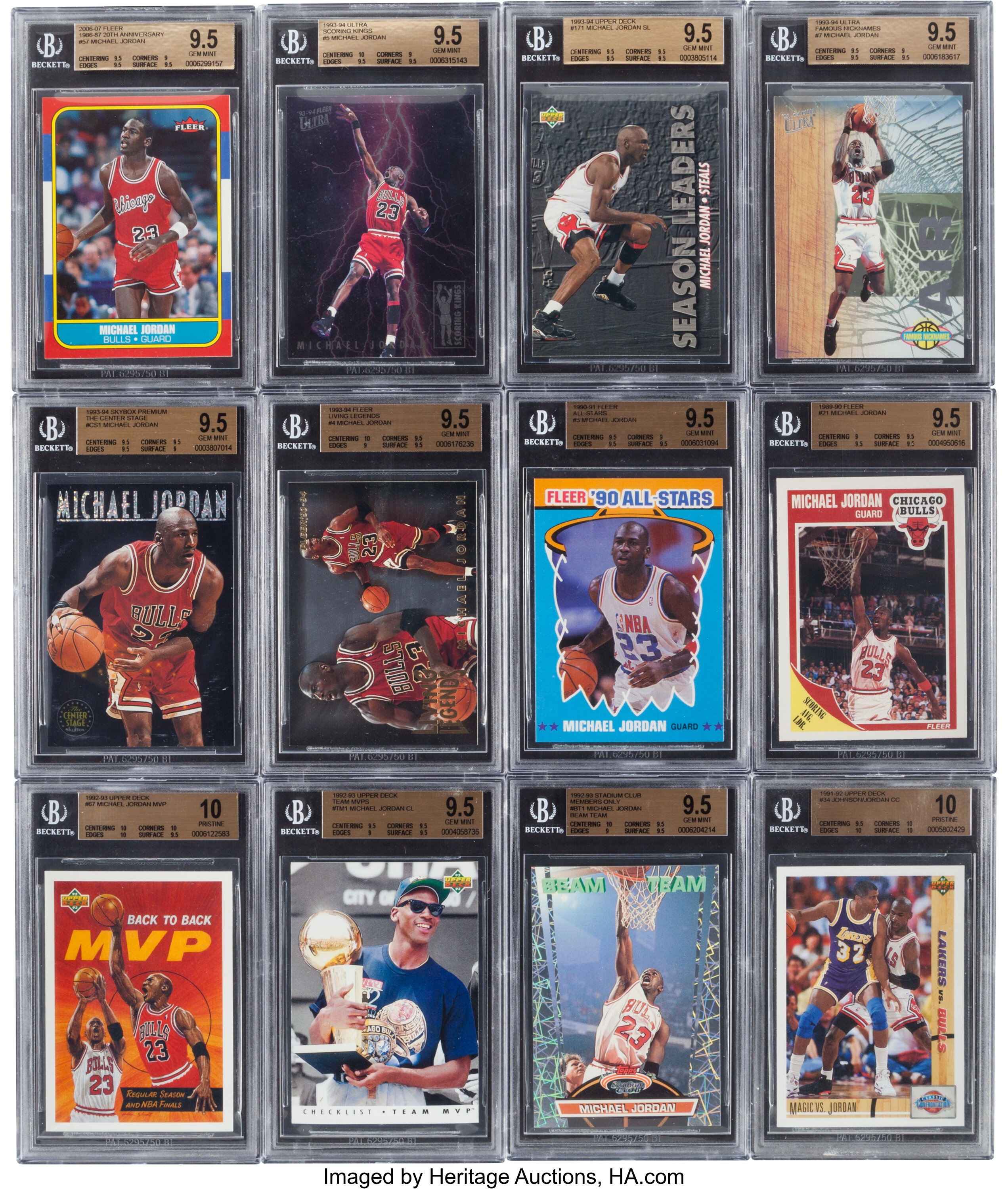 1989-2006 Michael Jordan PSA Gem MT 10 Collection (12). ... | Lot #80960 |  Heritage Auctions