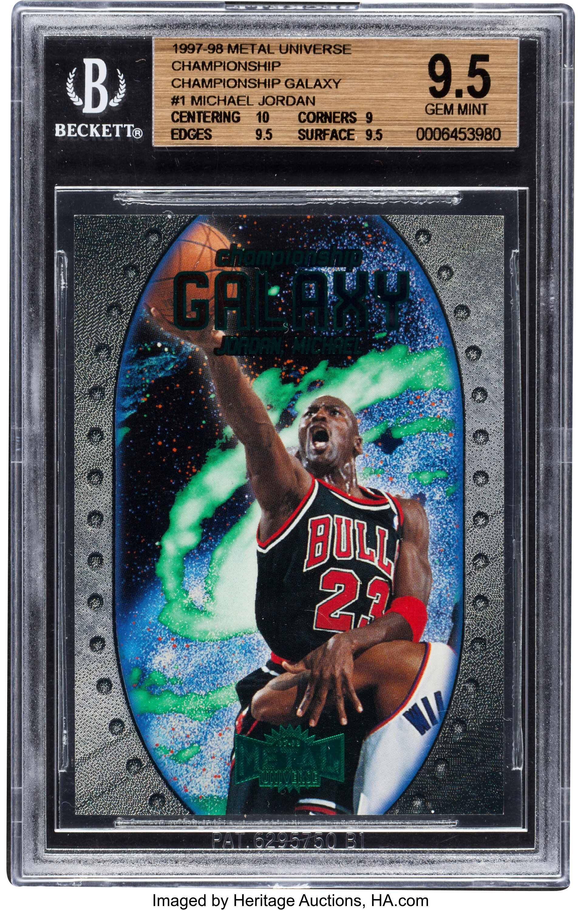 1997/98 Metal Universe "Championship Galaxy" Michael Jordan #1 BGS | Lot  #80955 | Heritage Auctions
