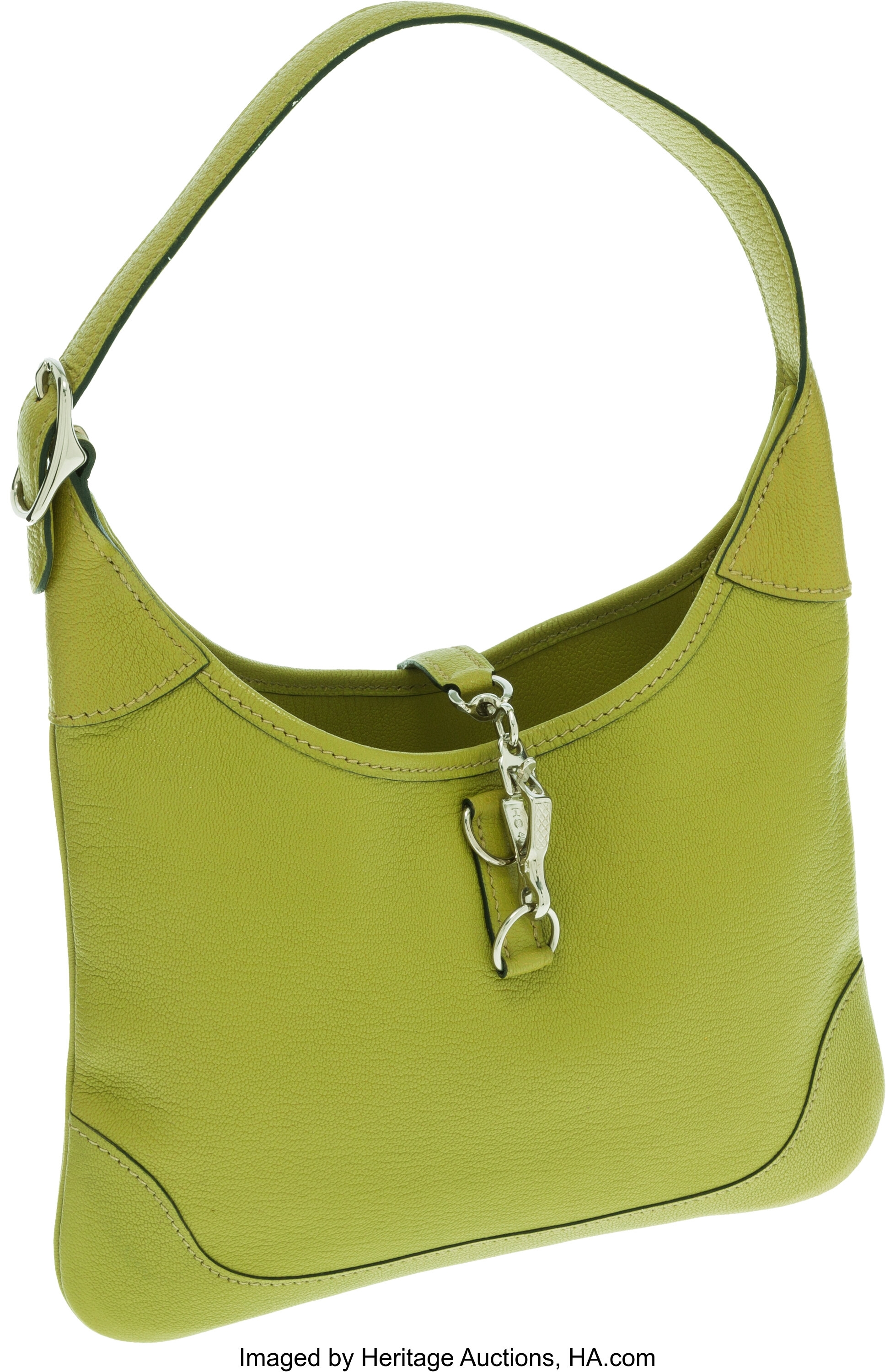 Hermes Birkin Bag 30cm Vert Anis Chevre Palladium Hardware