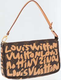 Vintage Louis Vuitton x Stephen Sprouse Peach Graffiti Pochette