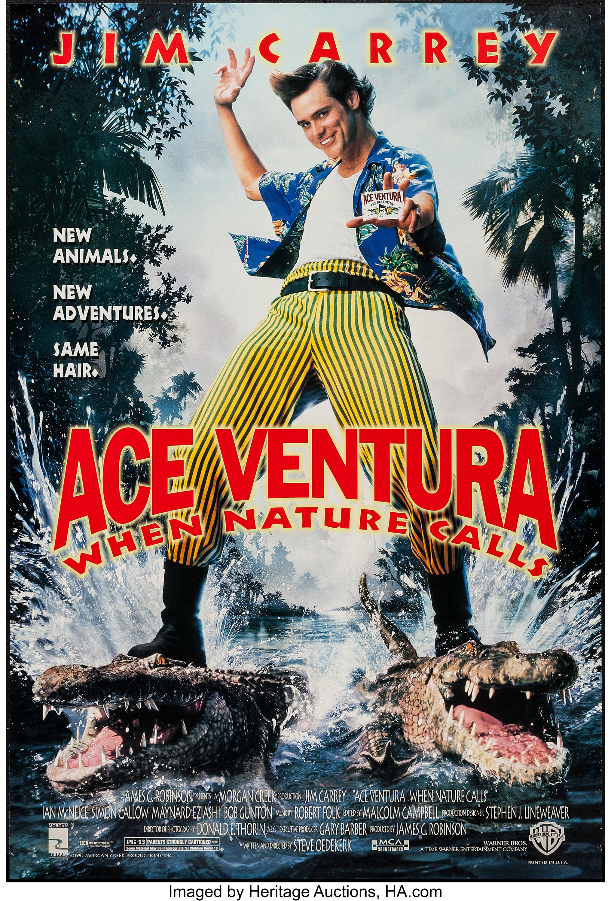 Ace Ventura: When Nature (Warner Brothers, 1995). One Sheet | #53005 | Heritage Auctions