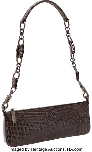 Prada Saffiano with shoulder strap and chain, Luxury, Bags