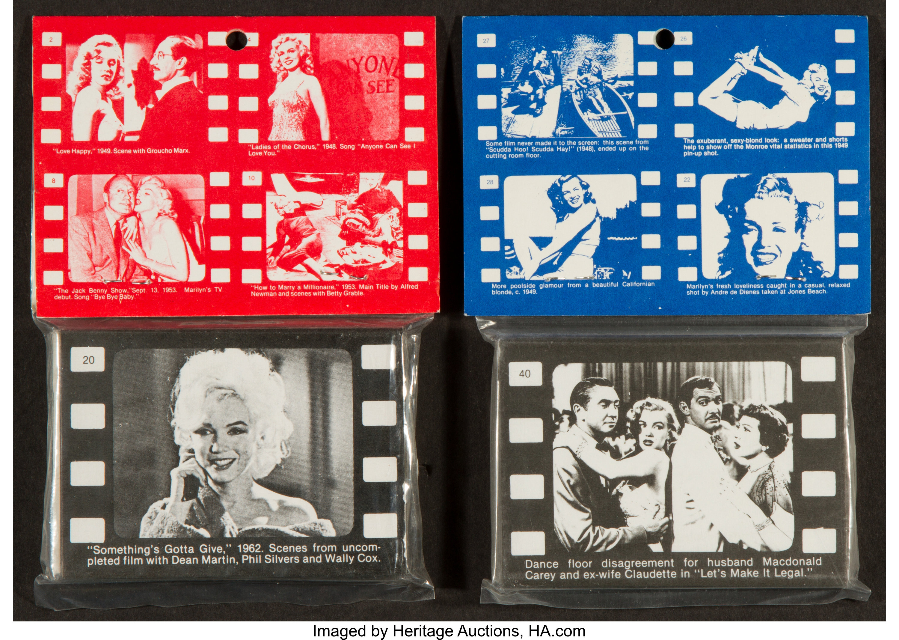 Sold at Auction: 1963 NMMM USA MARILYN MONROE TRADE CARDS SET 21-40-NEVER  OPENED