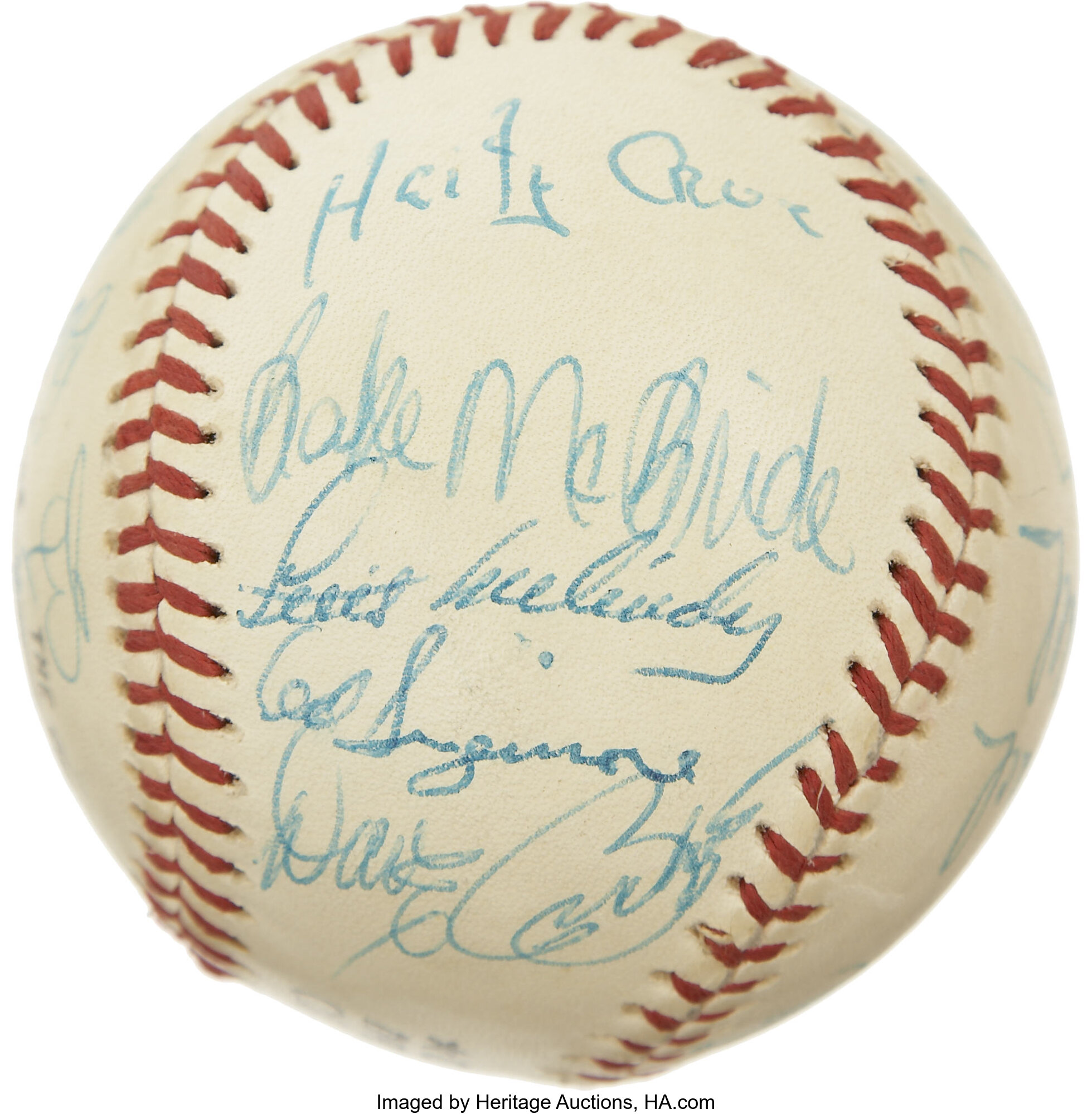 Beautiful 1959 St. Louis Cardinals Team Signed Baseball 24 Sigs