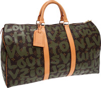 Sold at Auction: Stephen Sprouse, STEPHEN SPROUSE X LOUIS VUITTON, LIMITED  EDITION GRAFFITI KEEPALL 50, CIRCA 2001