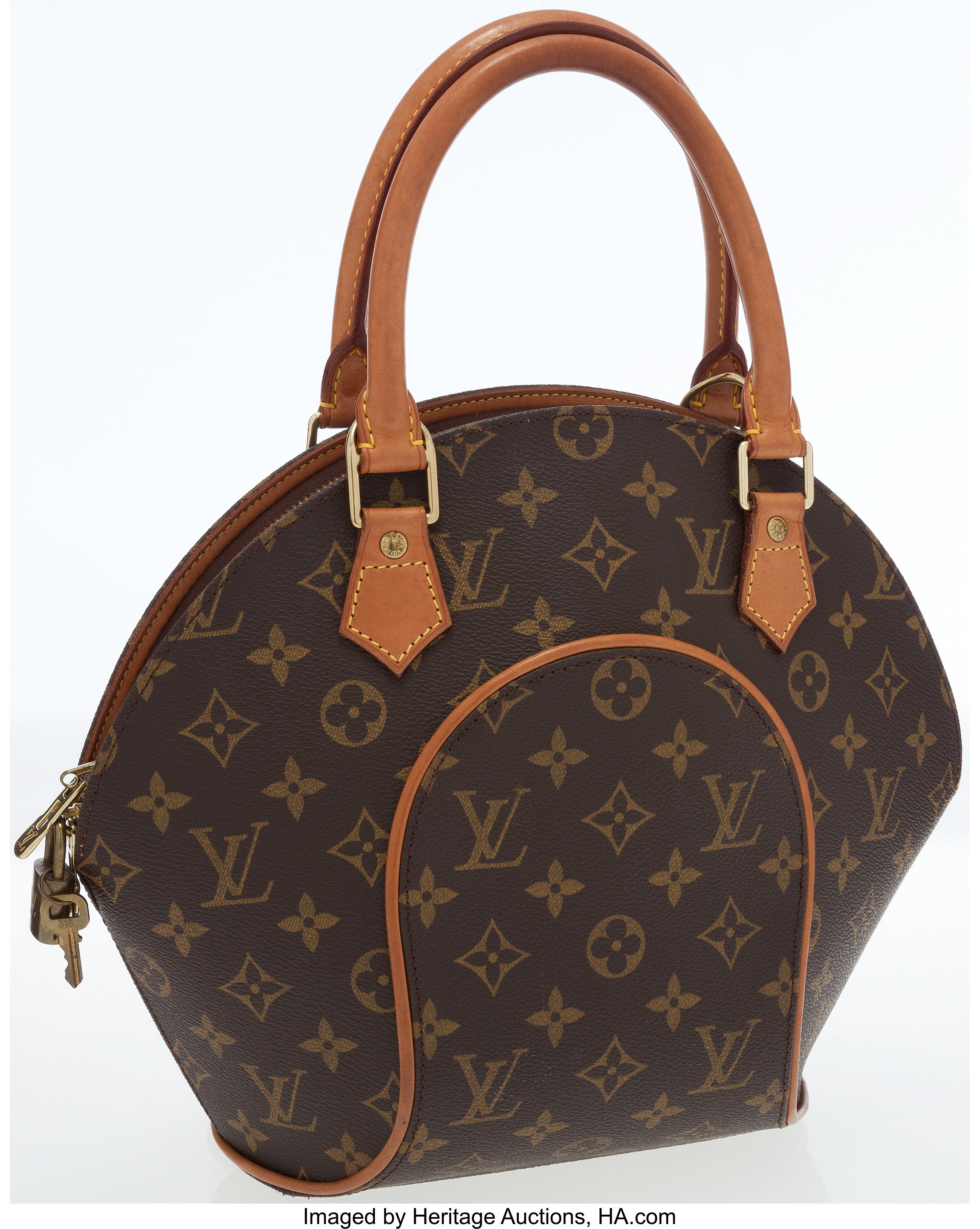 Louis Vuitton Classic Monogram Canvas Ellipse PM Top Handle Bag., Lot  #77018