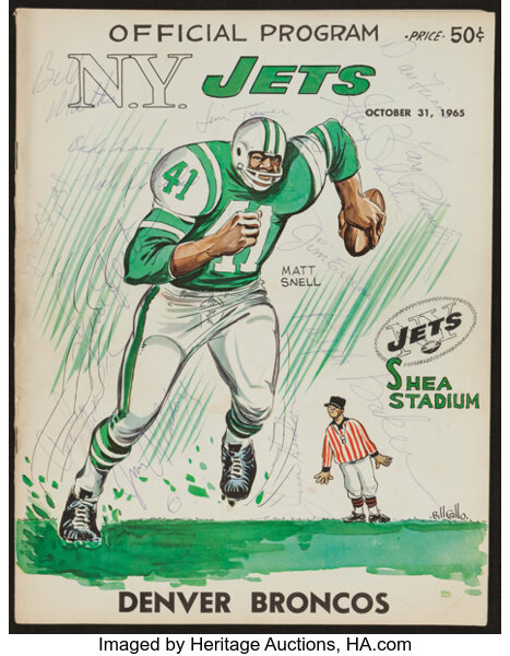 New York Jets Football Vintage Sports Memorabilia for sale