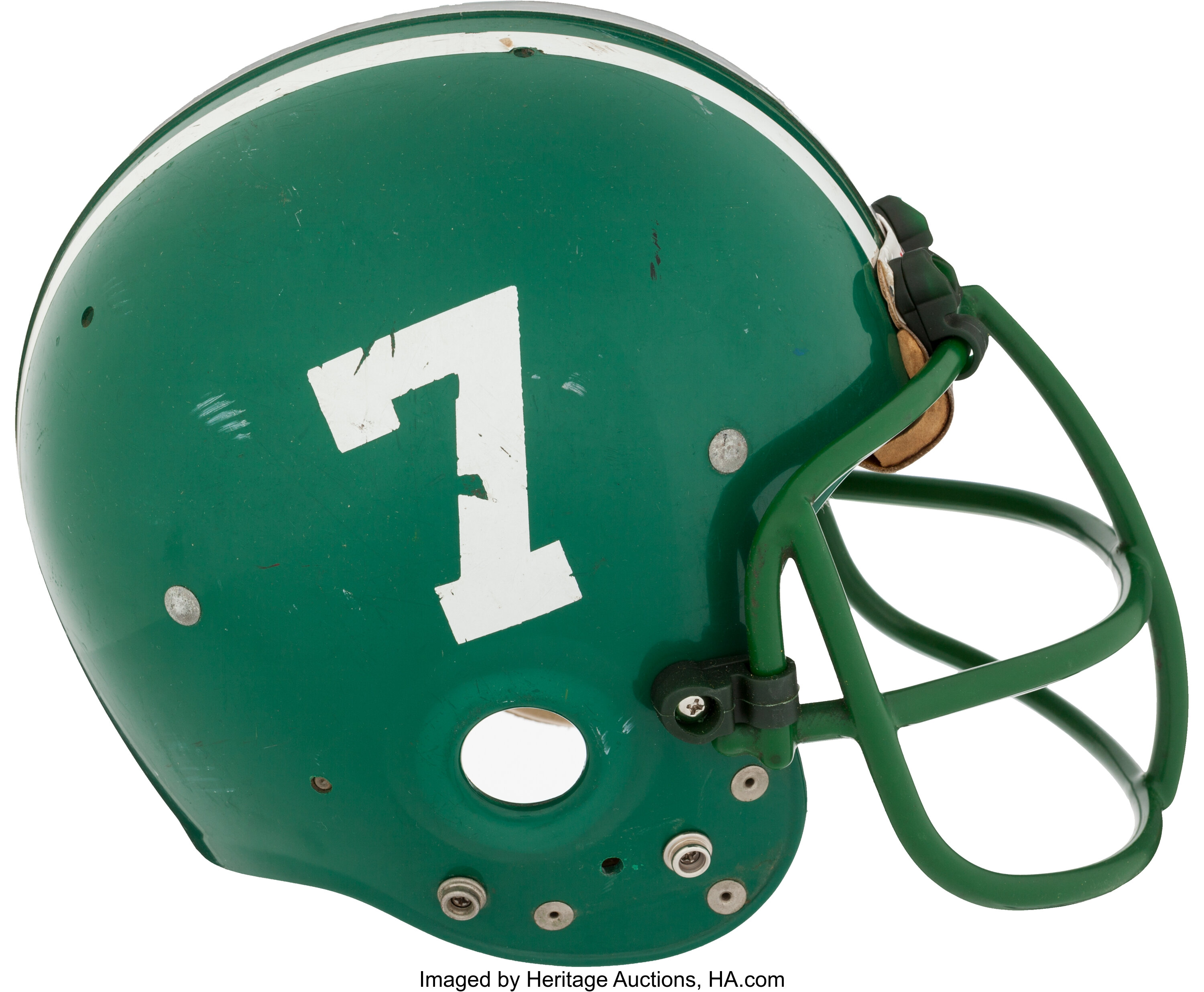 1976 Michigan State Spartans Game Worn Helmet Football Lot 641 Heritage Auctions