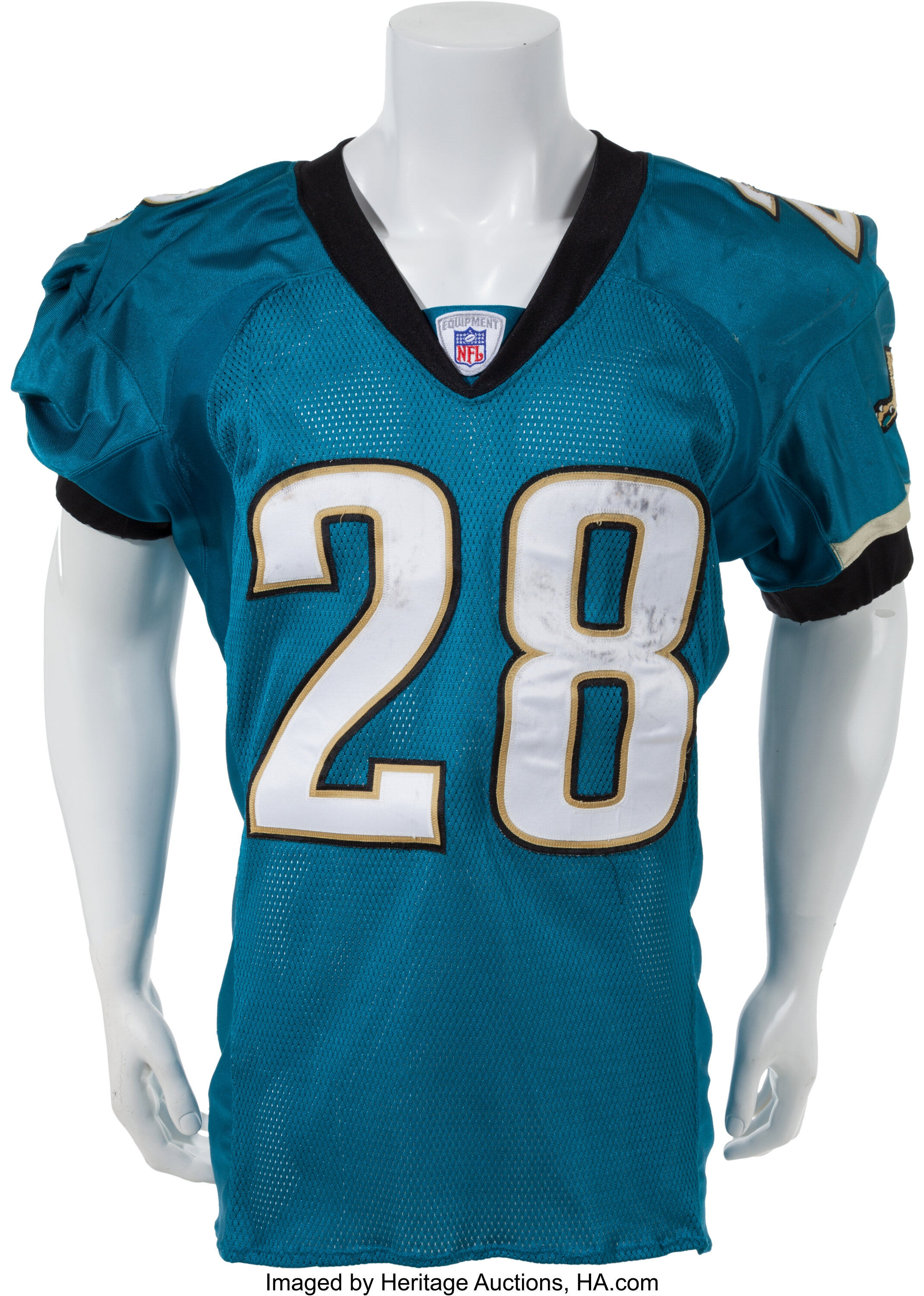 2003 Fred Taylor Game Worn Jacksonville Jaguars Jersey - Great