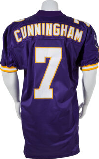 1998 Randall Cunningham Game Worn Minnesota Vikings Jersey., Lot #81938