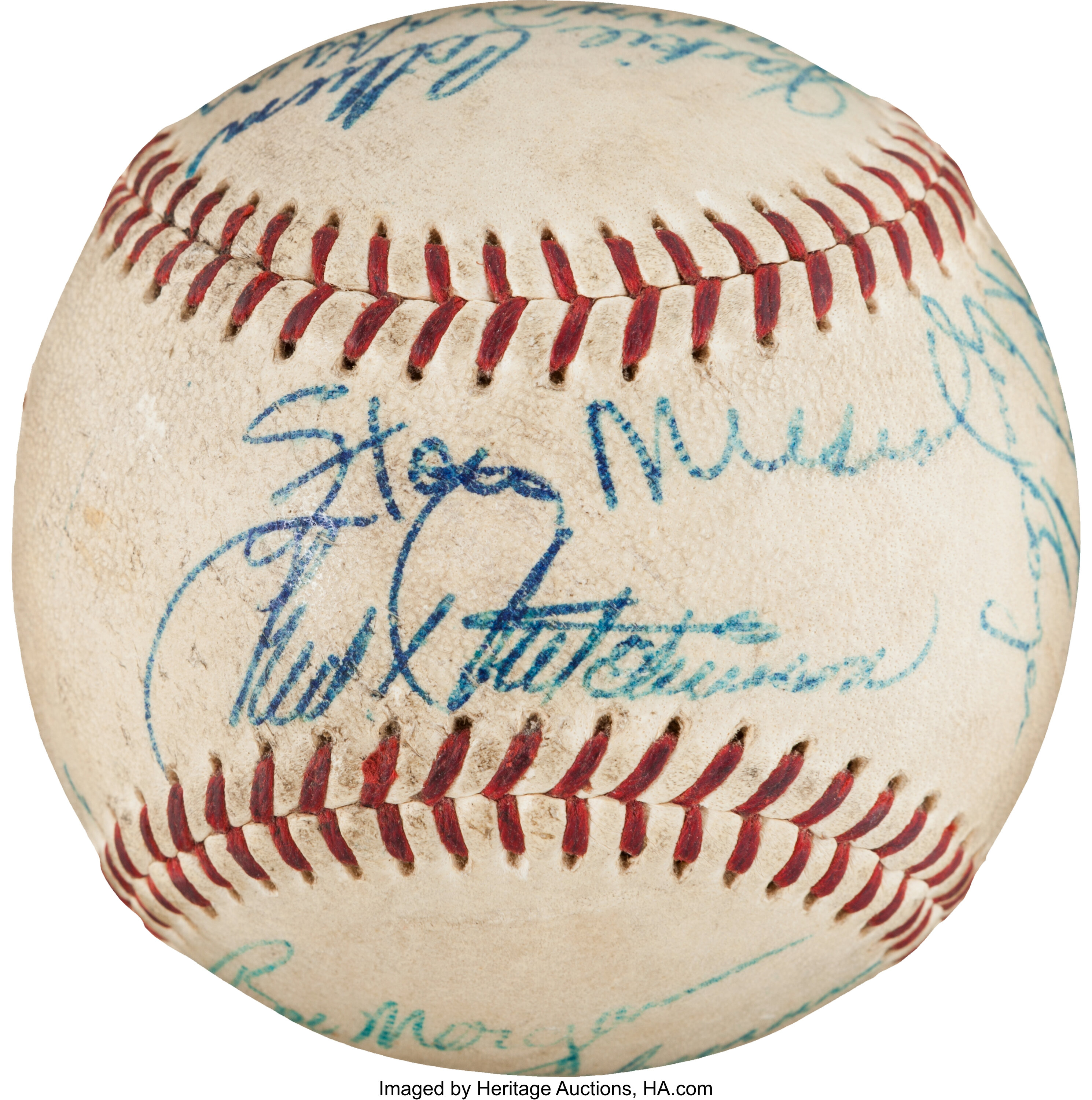 Lot Detail - 1956 STAN MUSIAL AUTOGRAPHED ST. LOUIS CARDINALS GAME