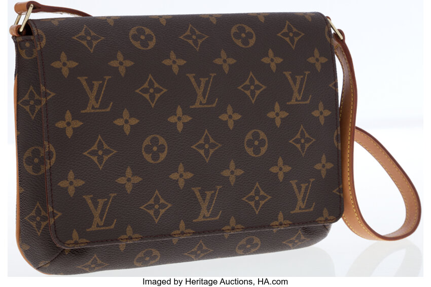 Louis Vuitton Musette Tango Handbag Monogram Canvas Auction