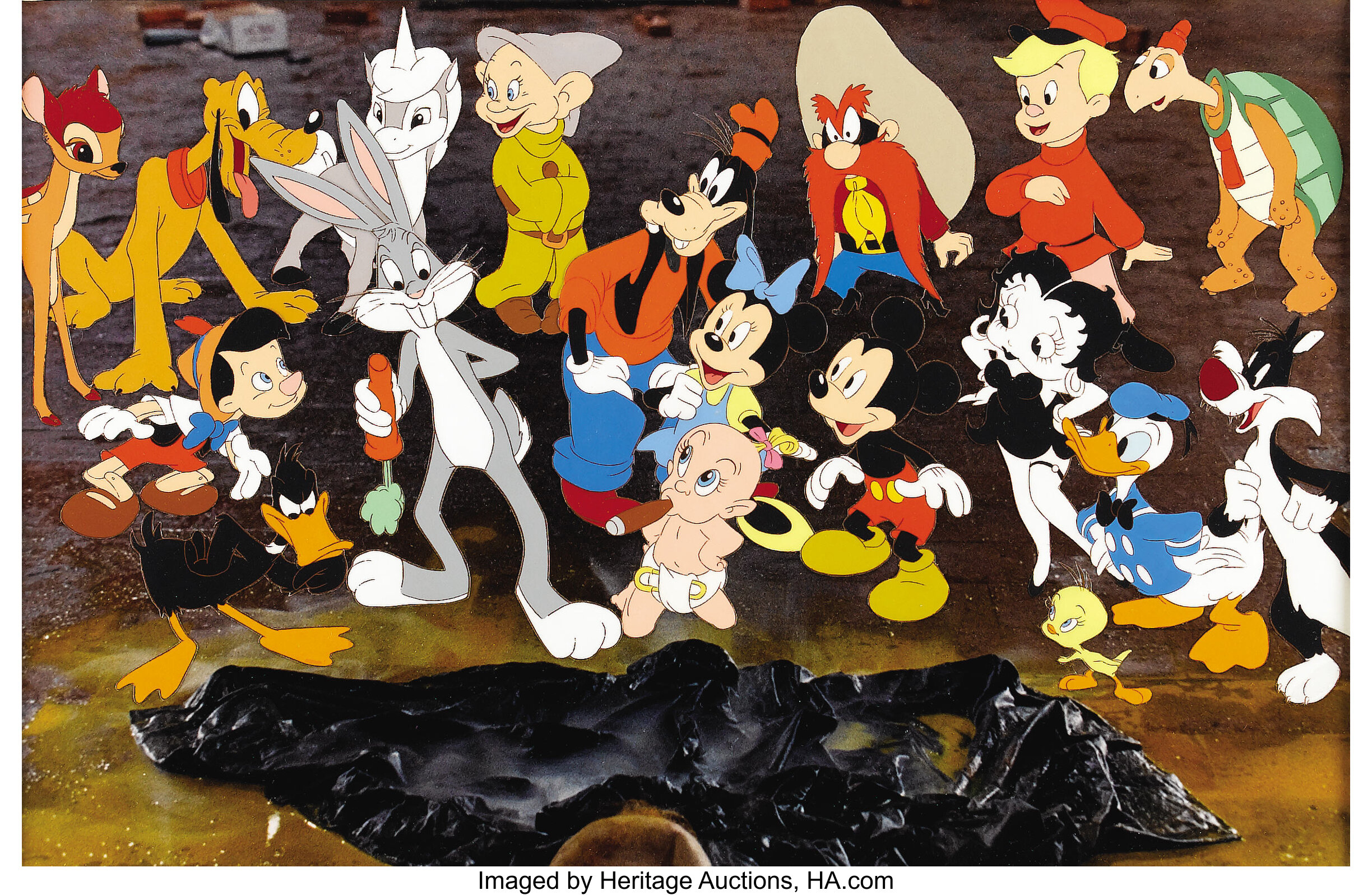 Who Framed Roger Rabbit Production Cel Original Art Walt Lot