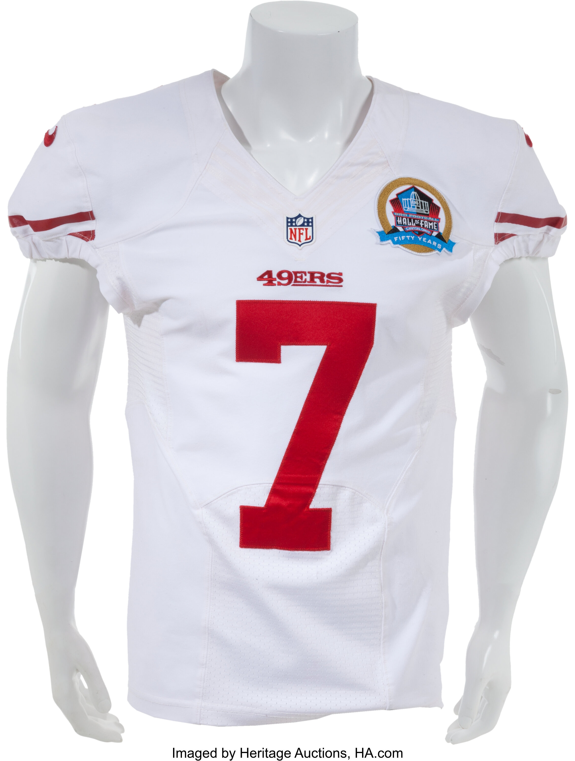 Colin Kaepernick's Game-Worn 2013 NFL Playoffs 49ers Jersey