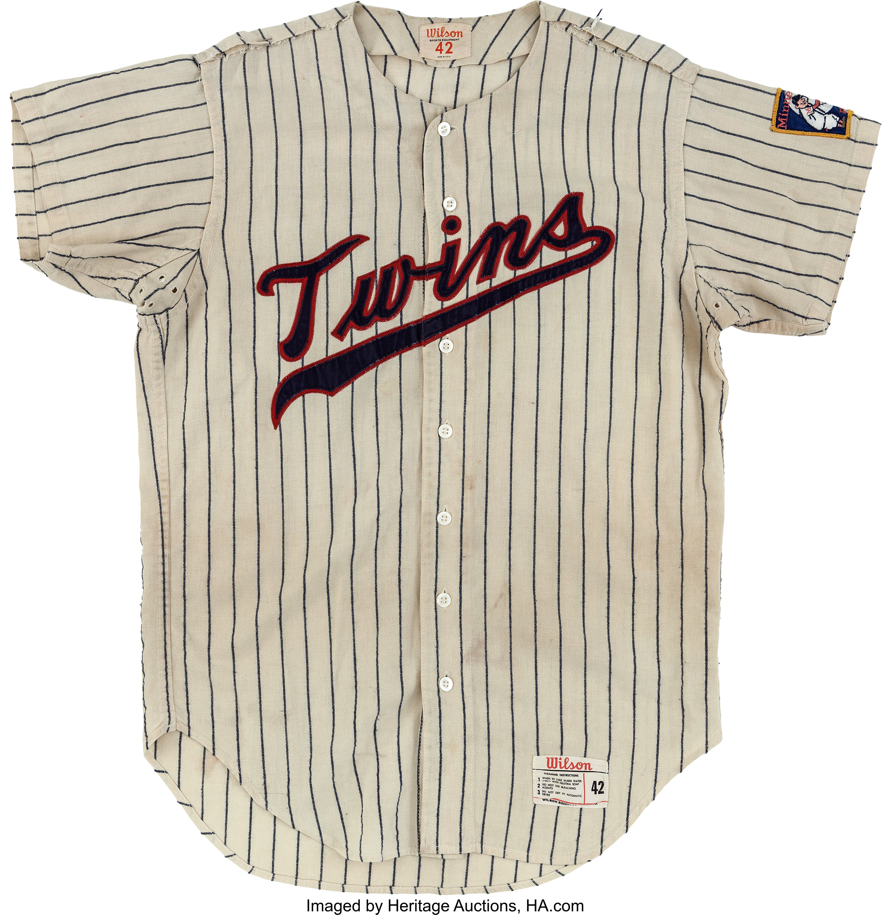 1960's Minnesota Twins Game Worn Uniform. Baseball Collectibles