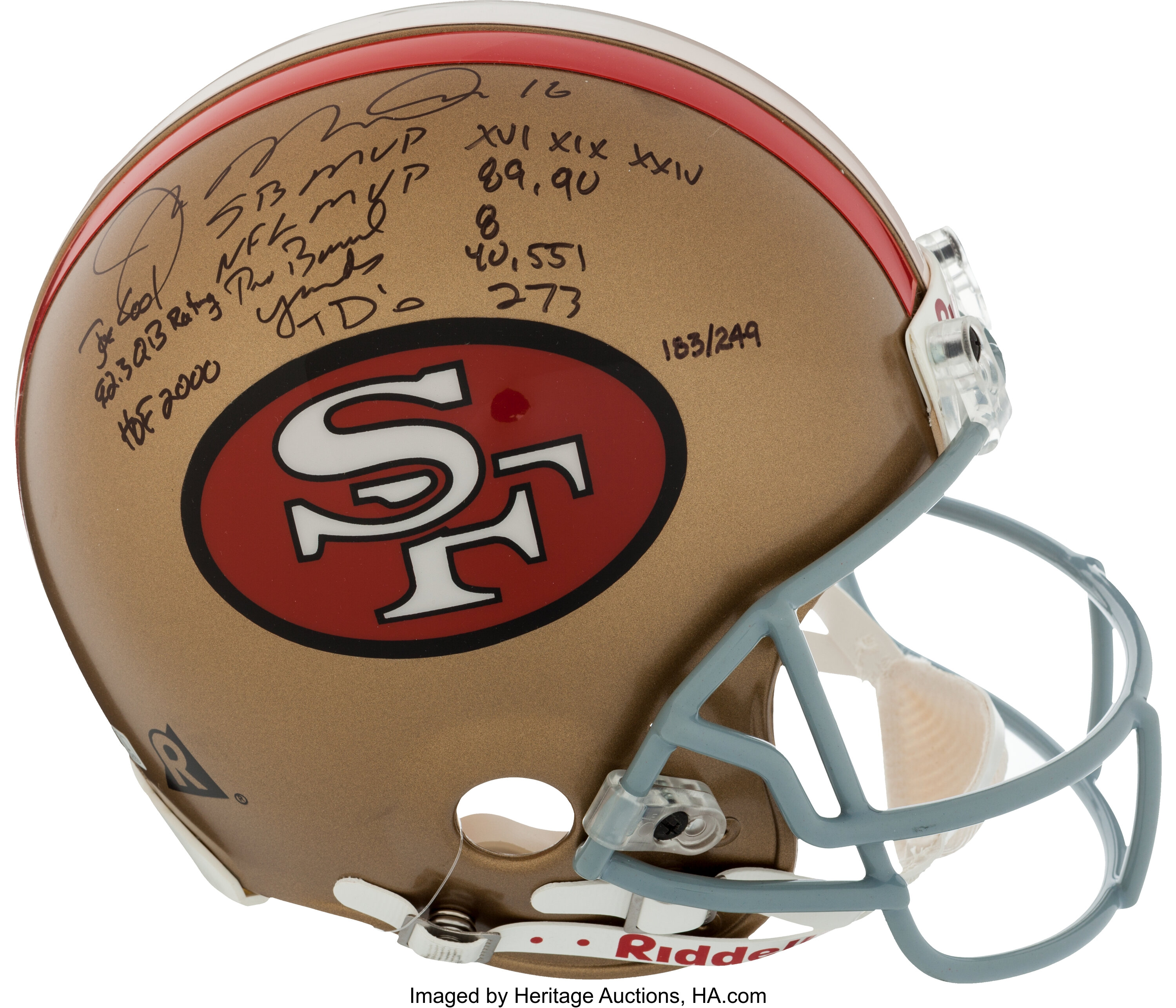 Joe Montana Joe Montana Signed San Francisco 49ers Full Size