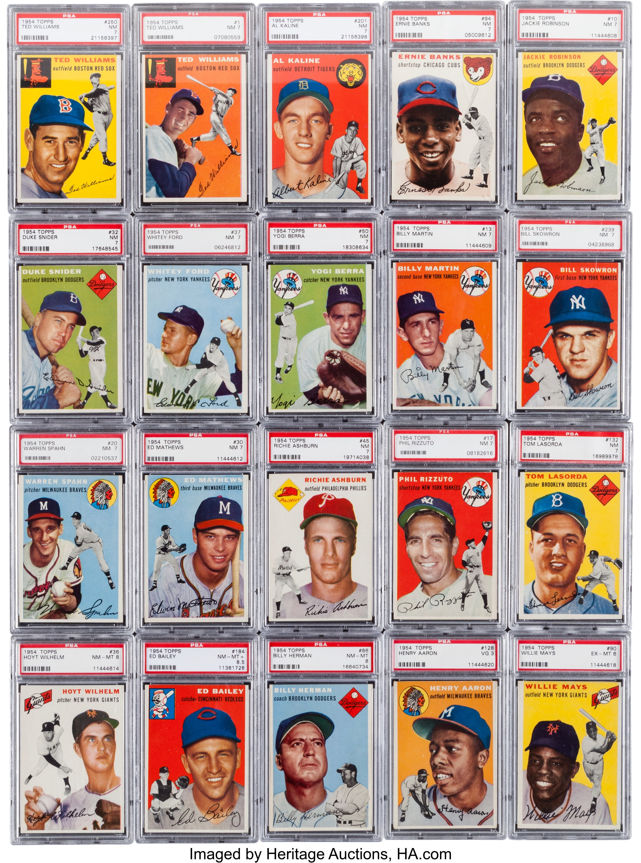 Auction Prices Realized Baseball Cards 1954 Topps Ted Williams