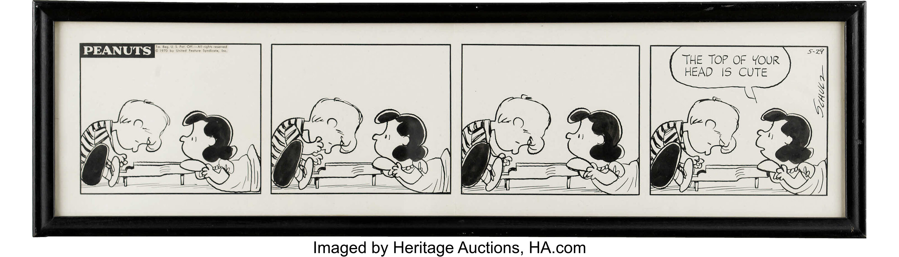 Charles Schulz - Peanuts Daily Comic Strip Original Art, dated