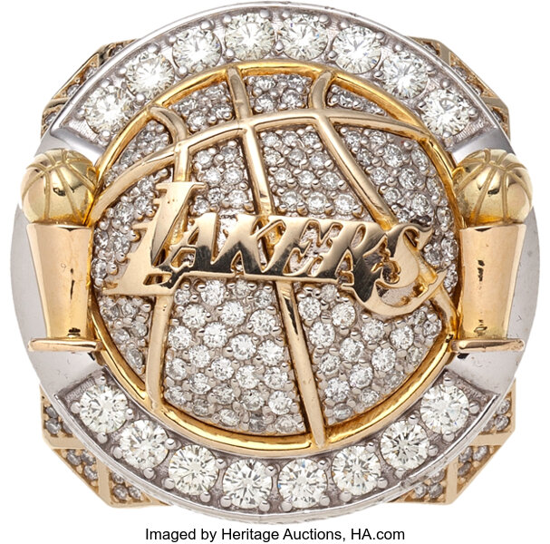 2010 Los Angeles Lakers Championship Ring Custom team victory memorabilia