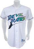 Vintage Tampa Bay Devil Rays Fred McGriff Majestic Baseball Jersey