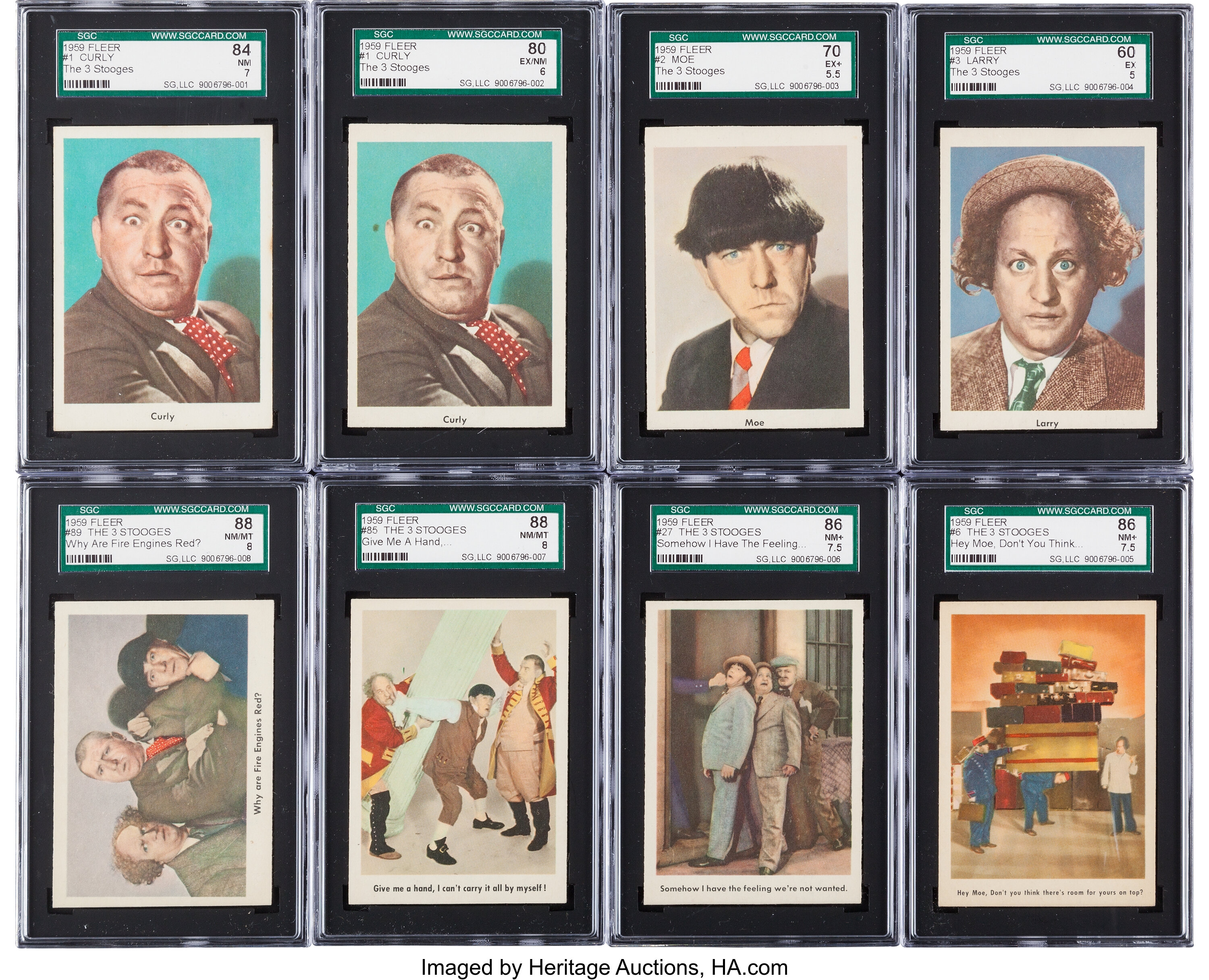 1959 Fleer Three Stooges Collection (55). ... Non-Sport Cards Lots | Lot  #81138 | Heritage Auctions