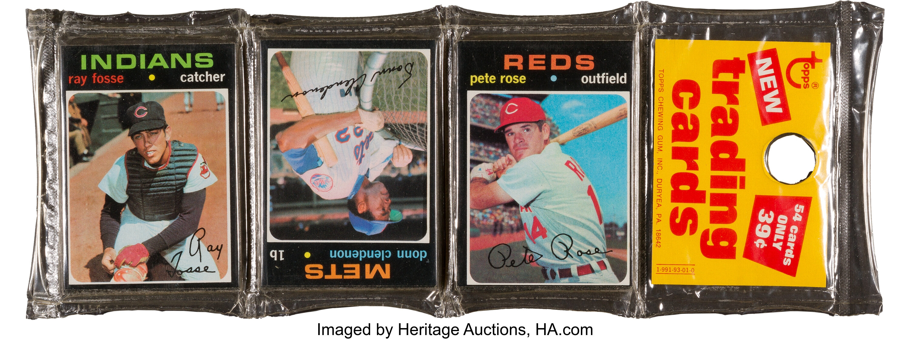 1971 Topps Baseball 1st Series Unopened Rack Pack - Pete Rose on | Lot  #80827 | Heritage Auctions