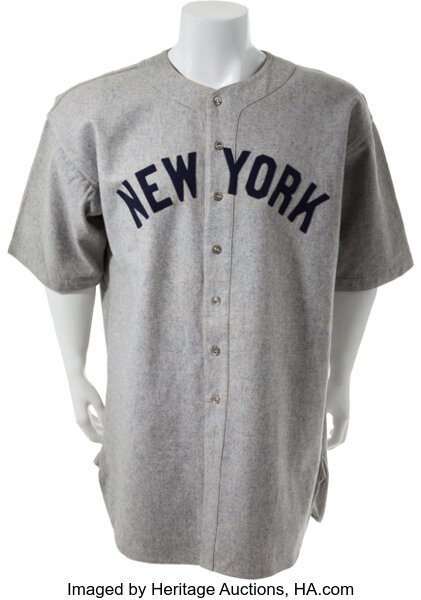 1927-28 Lou Gehrig Game Worn New York Yankees Jersey. Baseball, Lot  #80106