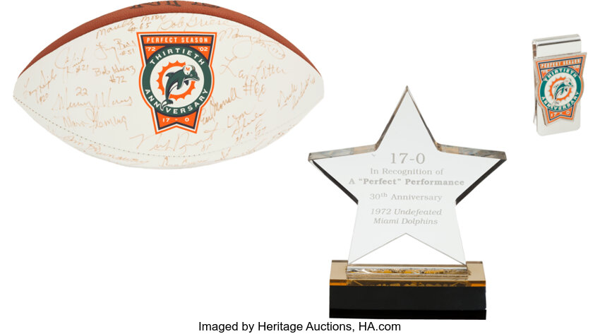 1972 Miami Dolphins Super Bowl Champs Team Signed Perfect Season